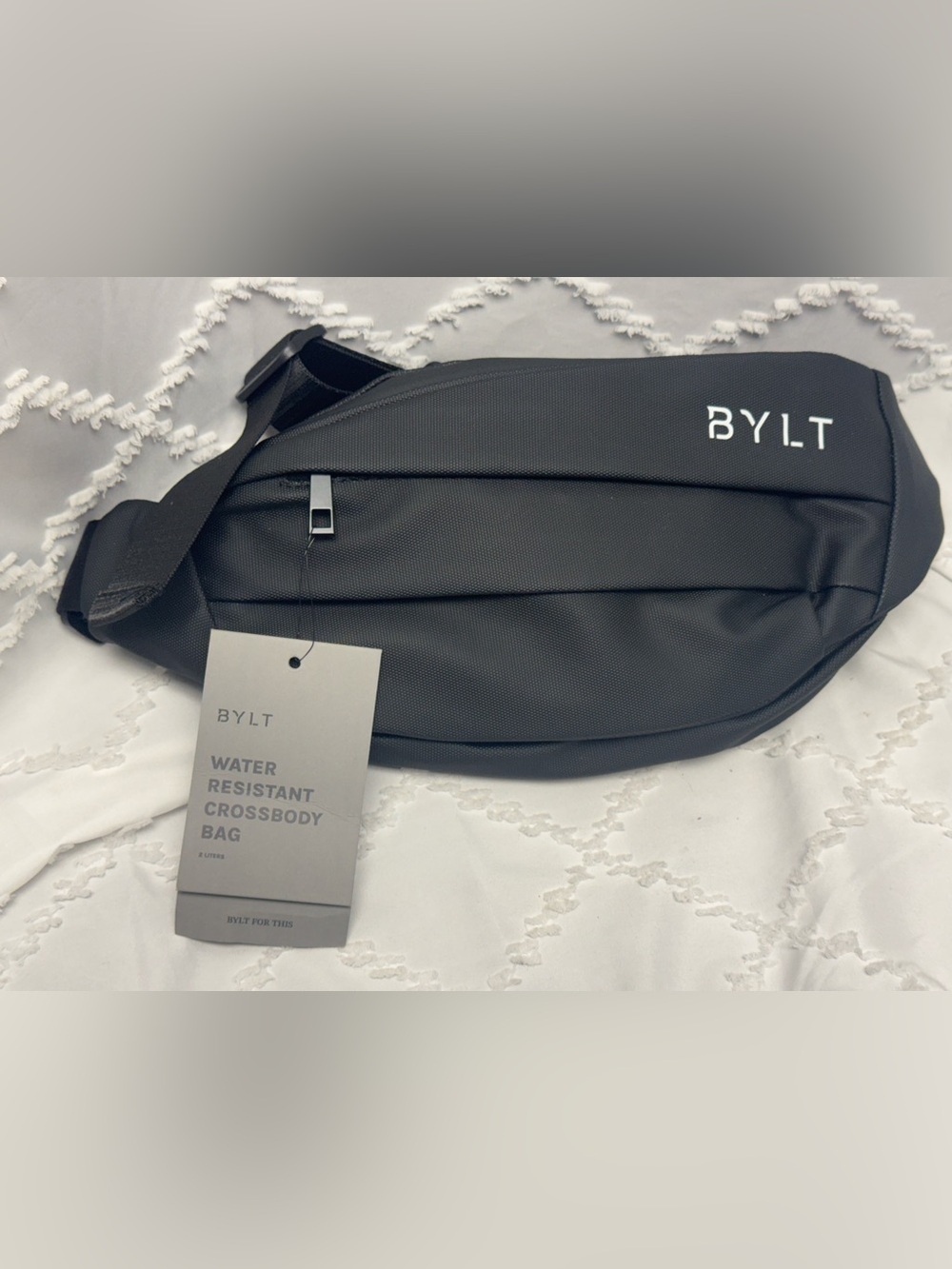 BYLT Basics Black Water-Resistant Crossbody Belt Bag